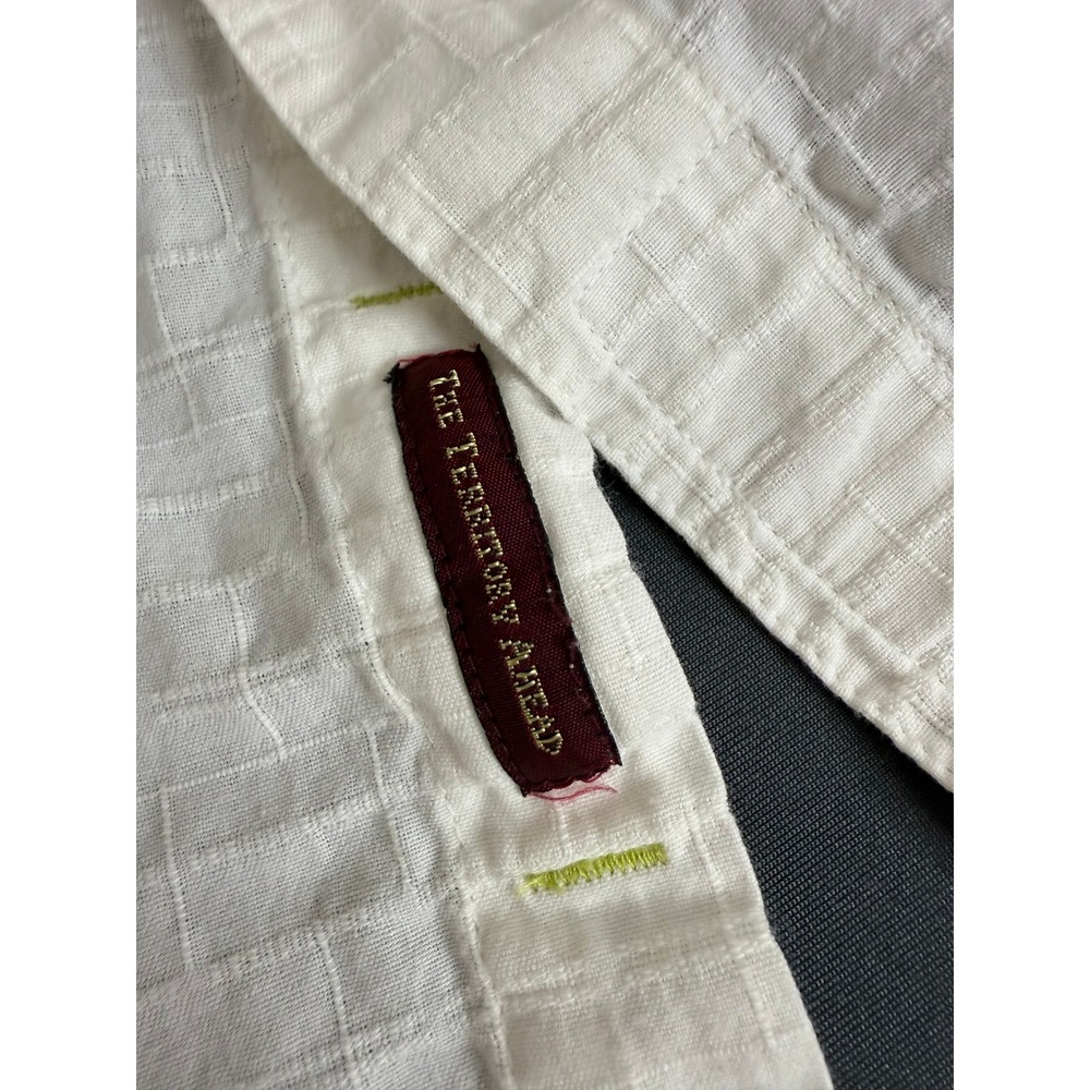 The Territory Ahead Shirt Mens XXL-T White Textured Cotton Long Sleeve Button Up - Picture 3 of 6